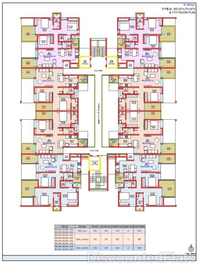 Floor Plan of 11th FloorMantra Softlaunch